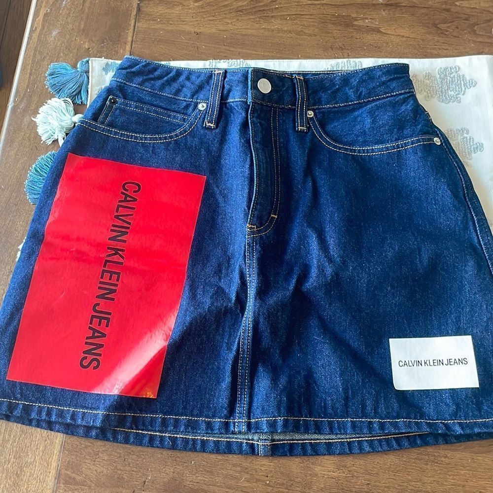 NWOT Calvin Klein denim skirt